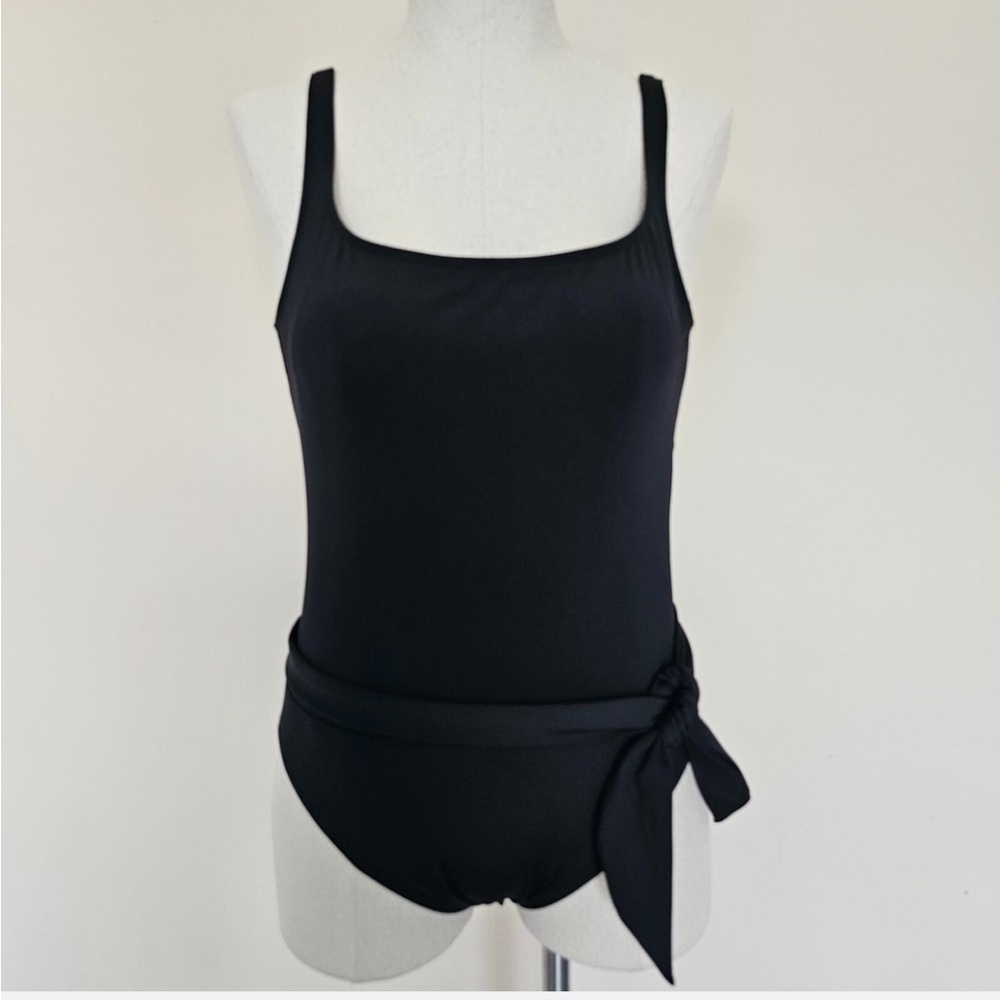 La Blanca Rod Beattie Black One Piece Scoop Back Bathing Suit Swimsuit